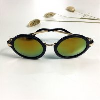 男女士太阳镜个性镜框 潮人多色大框镜时尚太阳眼镜装饰镜	黄色	不锈钢