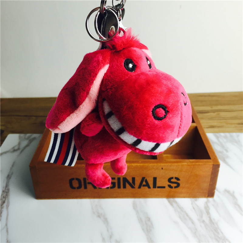 小毛驴龅牙驴公仔钥匙扣包包挂件挂饰	红色	毛绒小饰品4