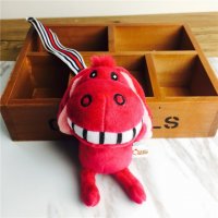 小毛驴龅牙驴公仔钥匙扣包包挂件挂饰	红色	毛绒小饰品