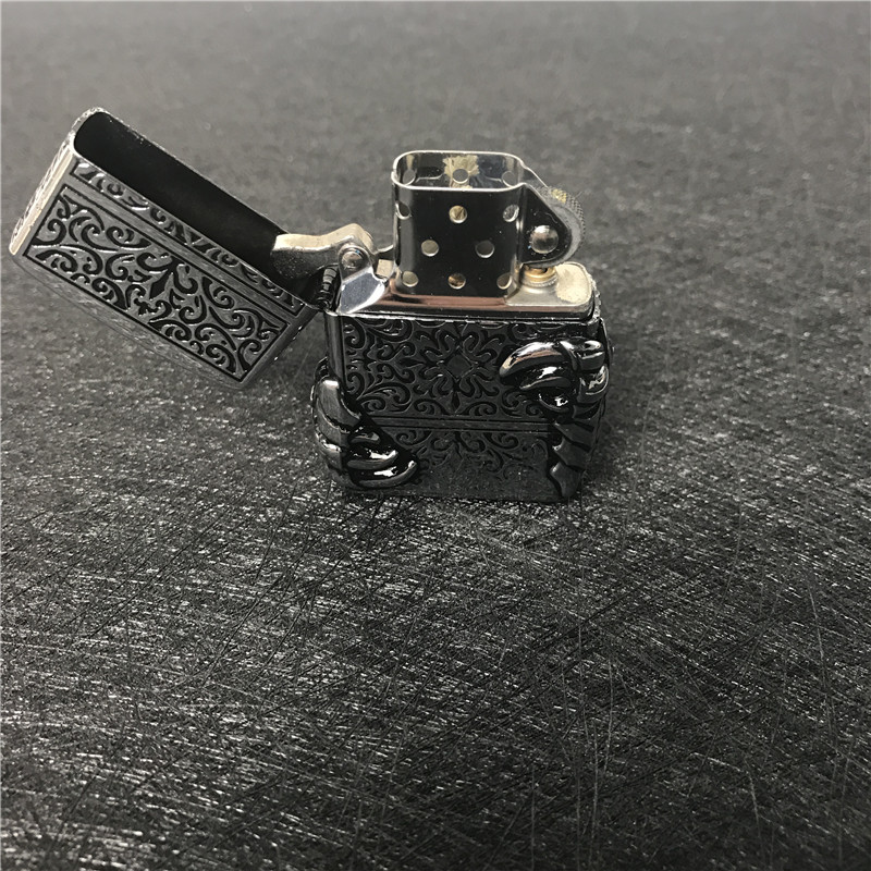 个性创意防风火机银色4