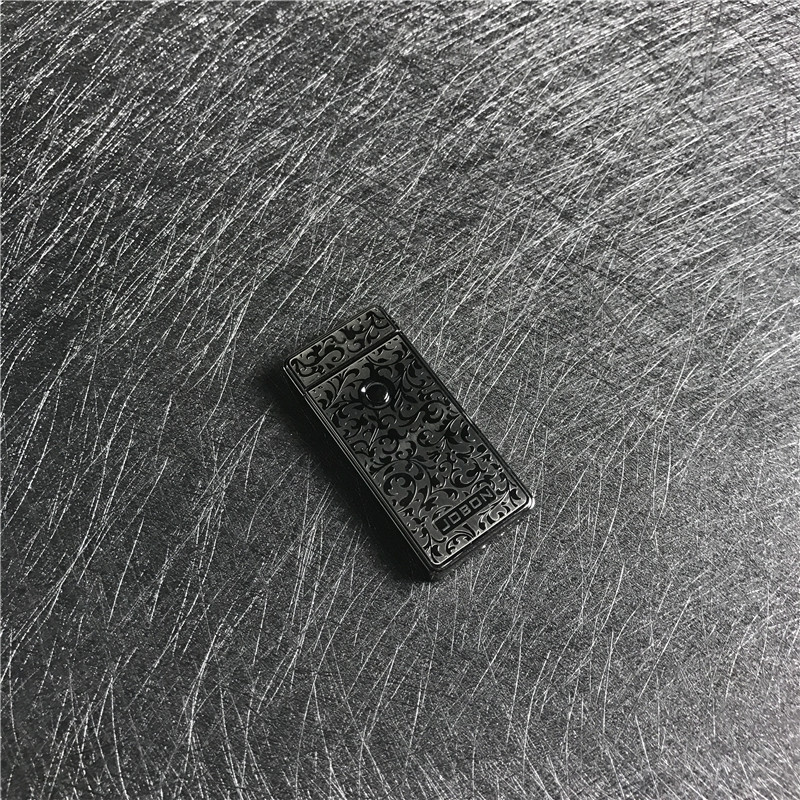 usb充电打火机男士超薄防风创意个性脉冲电流电子点烟器银色3