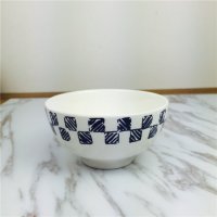 创意手绘线条陶瓷碗勺 家用吃饭碗餐具