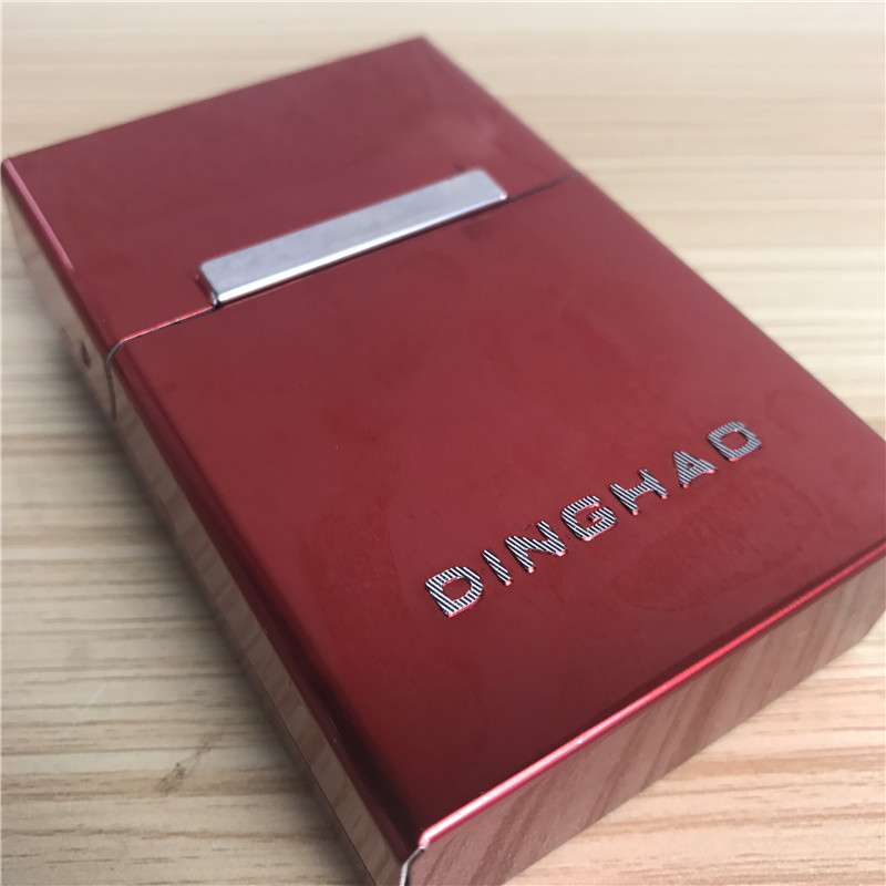 红色	创意超薄香烟盒香烟夹便携男士香烟盒4