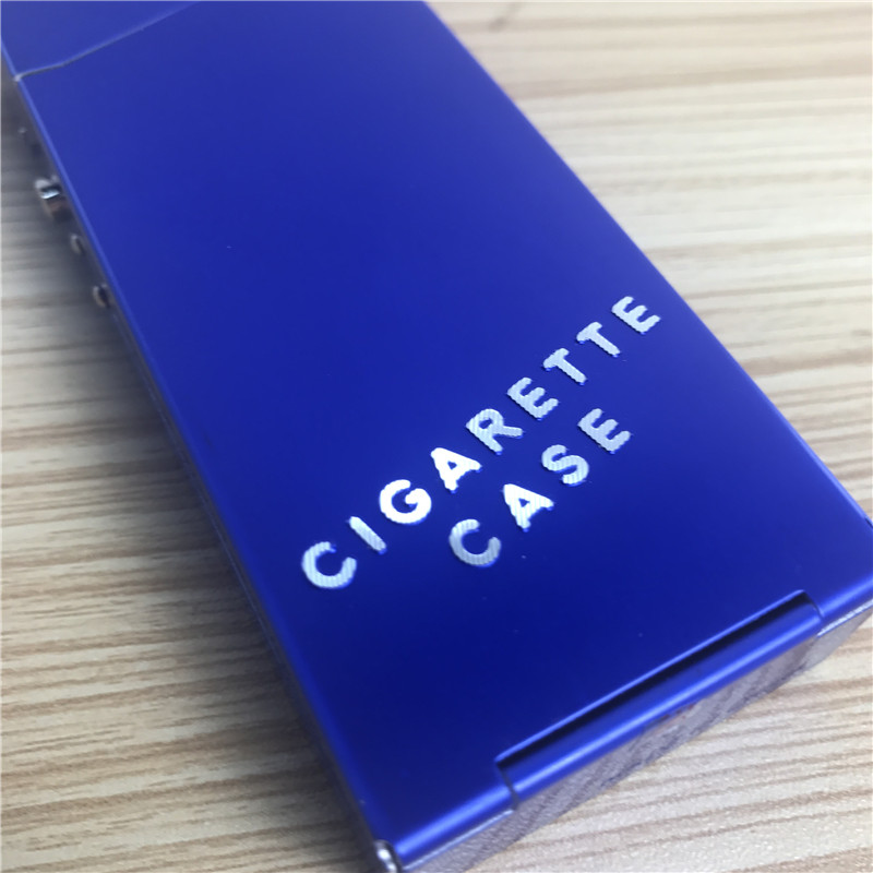 蓝色	创意超薄香烟盒香烟夹便携男士香烟盒5