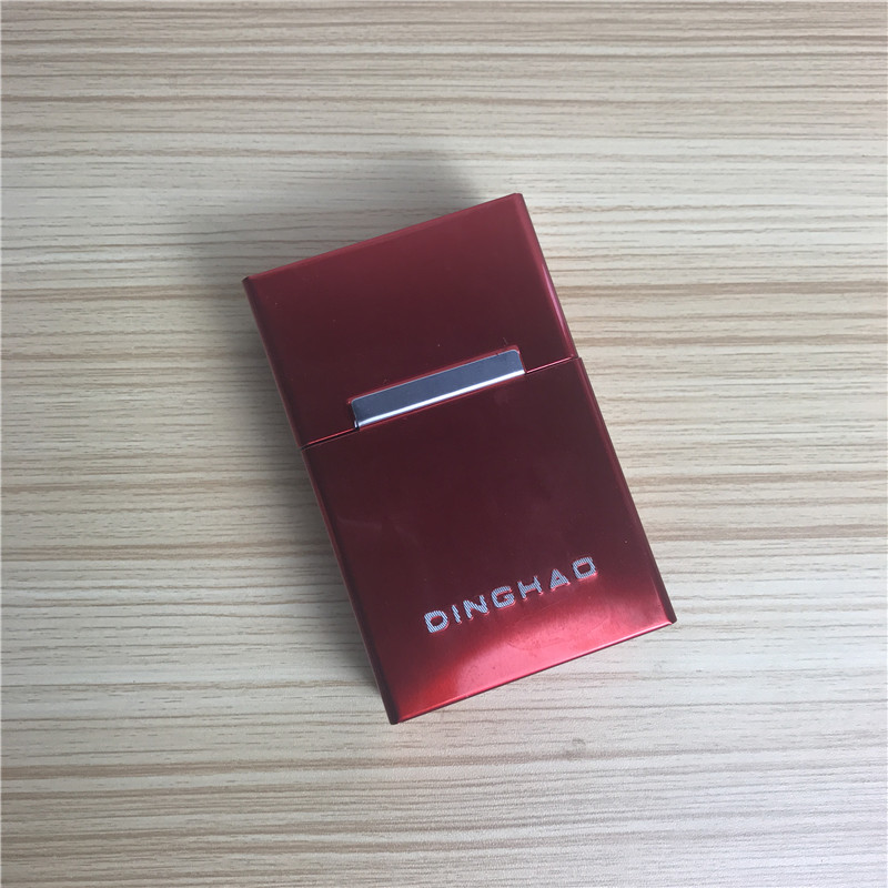 红色	创意超薄香烟盒香烟夹便携男士香烟盒1