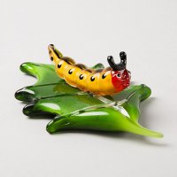 毛毛虫玻璃装饰摆件NZA-2847