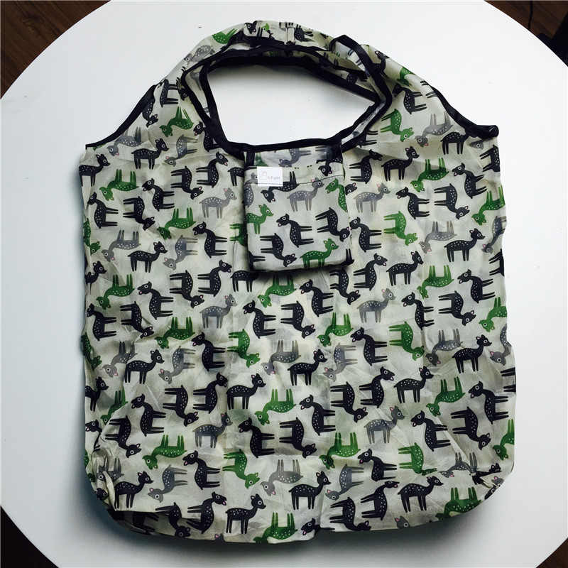 折叠购物袋时尚环保袋买菜包大容量手提袋子 小号3