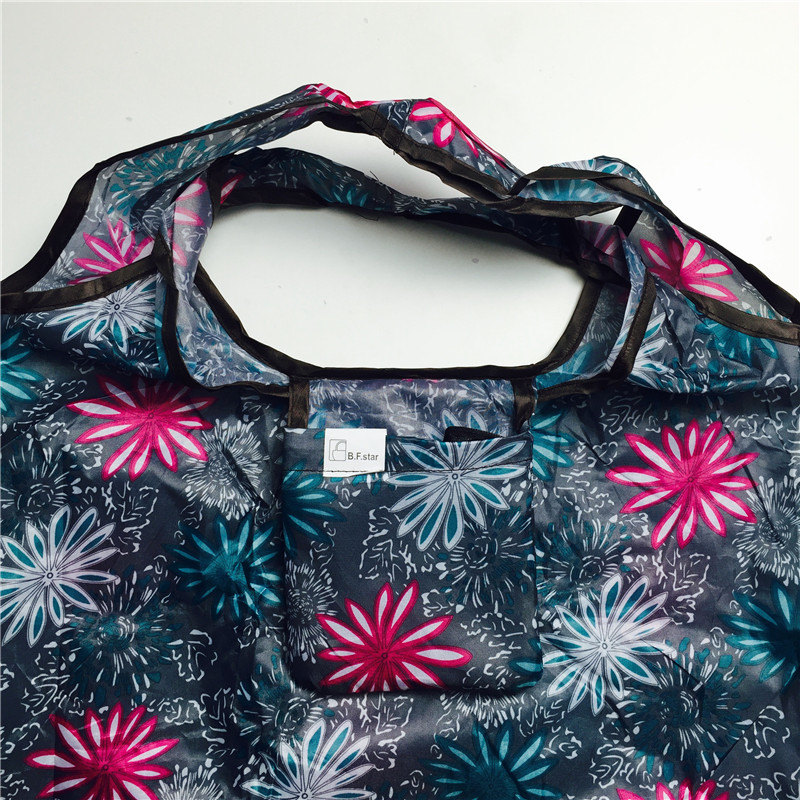 折叠购物袋时尚环保袋买菜包大容量手提袋子 小号4