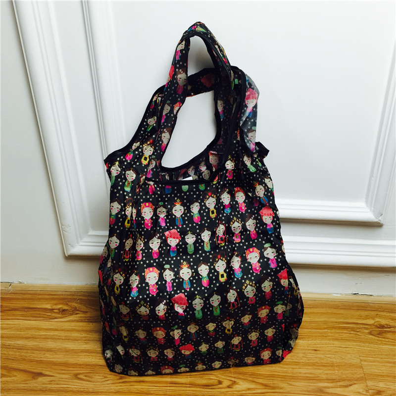 折叠购物袋时尚环保袋买菜包大容量手提袋子 小号5