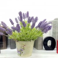 高档仿真花 植毛7头薰衣草 把束普罗旺斯薰衣草