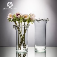 透明 创意瓶口	玻璃花盆花器时尚玻璃花瓶摆件