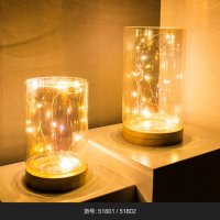 玻璃复古简约床头灯卧室酒吧夜灯创意个性生日结婚礼物台灯