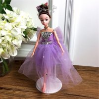 手工制作全身关节可以动婚纱娃娃（配礼盒支架防滑垫）五个一包装，清色装，可零售