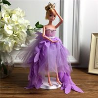 手工制作全身关节可以动婚纱娃娃（配礼盒支架防滑垫）五个一包装，清色装，可零售