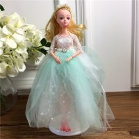 手工制作全身关节可以动婚纱娃娃（配礼盒支架防滑垫）五个一包装，清色装，可零售