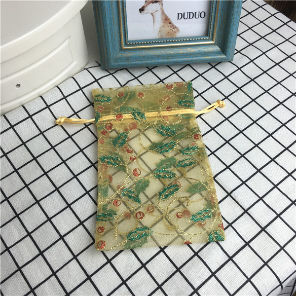 高档纱质透明袋饰品珠宝首饰收纳包装小布袋子抽绳手串佛珠袋2