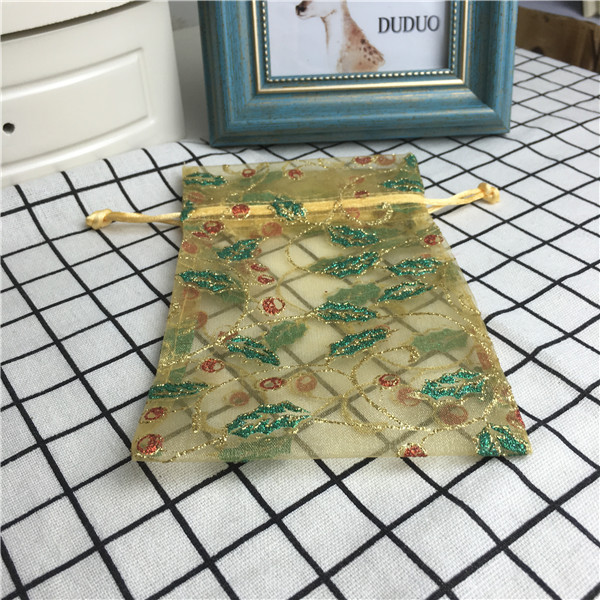 高档纱质透明袋饰品珠宝首饰收纳包装小布袋子抽绳手串佛珠袋3