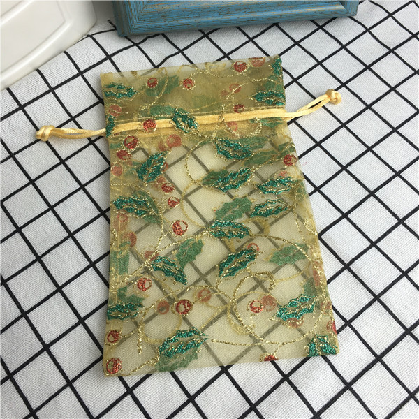 高档纱质透明袋饰品珠宝首饰收纳包装小布袋子抽绳手串佛珠袋4