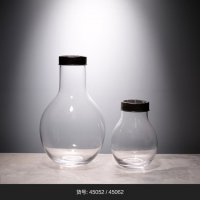 透明玻璃花盆花器时尚玻璃花瓶摆件