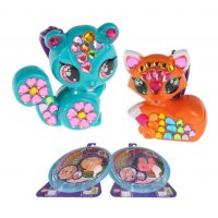 melon闪亮钥匙扣儿童手工创意贴贴乐DIY制作益智玩具水晶钻石