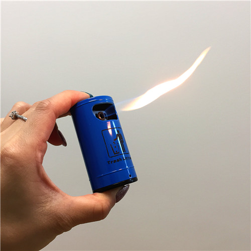 垃圾桶造型蓝色打火机 创意个性防风明火打火机创意礼物3