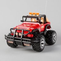 塑料 电子元件 红色遥控越野车 创意玩具