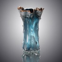 欧式古典彩色系列玻璃花瓶家居装饰IR8022-3AW