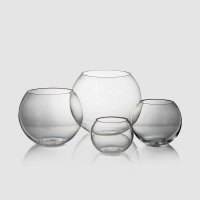 欧式简约透明系列球形玻璃花瓶家居装饰CDT00010