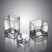 手工工艺品玻璃杯透明水杯创意方形酒杯子