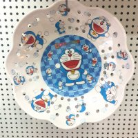 蓝色机器猫 卡通仿瓷水果盘大孔