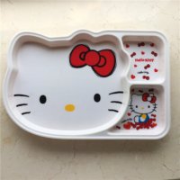 造型三格碟儿童餐盘-耐热高温树脂卡通造型碟款