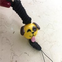 立体可爱卡通狗狗造型挂绳通用手机绳