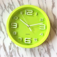 绿色时尚精美造型电子时钟挂钟