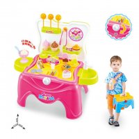 贝比谷600-89儿童雪糕超市组合套装椅仿真益智玩具过家家玩具