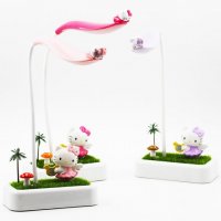 新款卡通USB充电台灯 学习护眼LED台灯 微景观草坪台灯 厂家直销