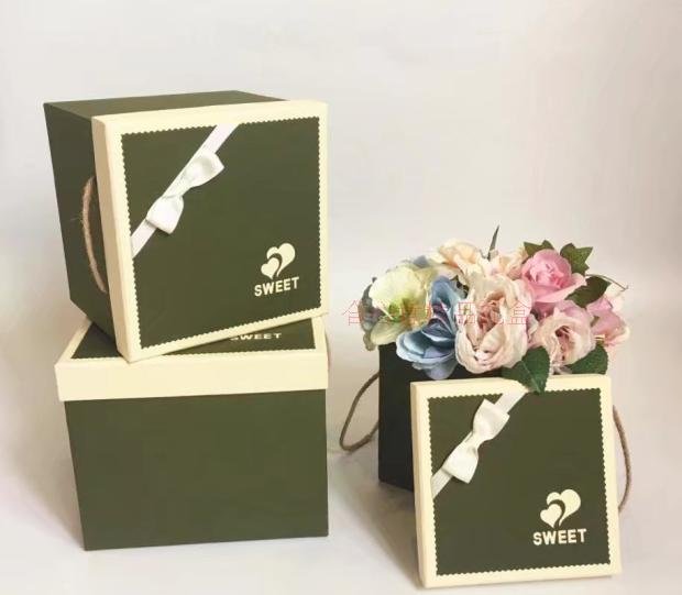 特种纸包装盒 精致手提礼盒 鲜花礼盒 婚庆喜糖礼品盒 礼物盒