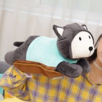 双插手毛绒玩具卡通充电热水袋 安全防爆自动断电