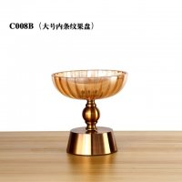 大号内条纹果盘C008B