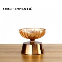 小号内条纹果盘C008C