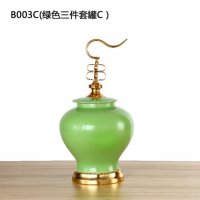 绿色陶瓷罐B003C
