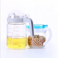 玻璃油壶调味瓶两件套批发厨房防漏调味瓶透明油壶两件套厂家直销