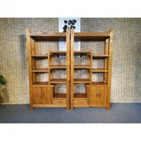 现代橡木书柜储物家具