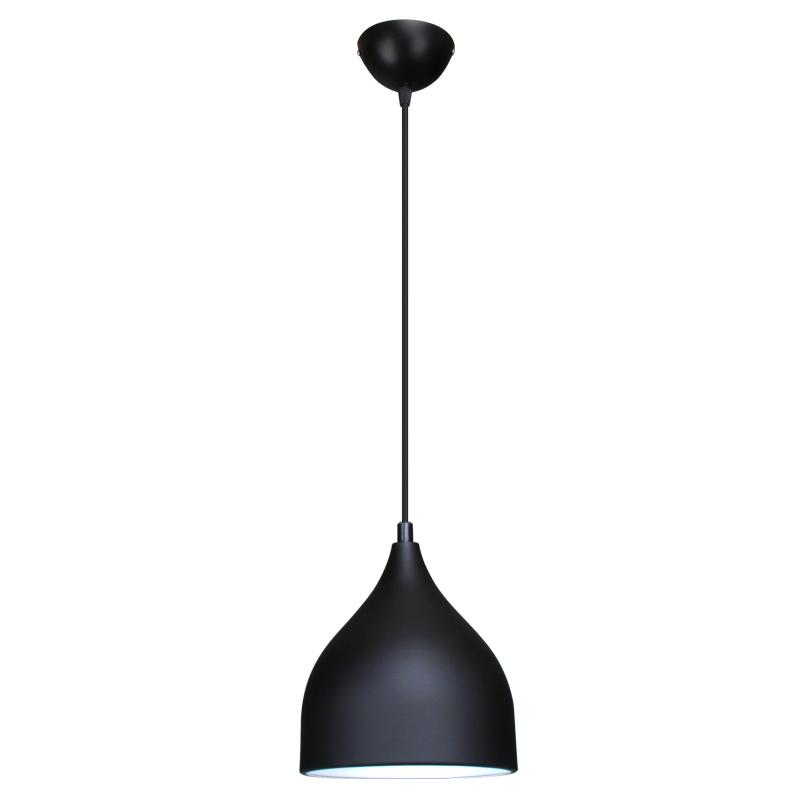 W-6256 黑色 铁艺+铝材小吊灯1