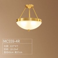 全铜美式吸顶灯客厅卧室灯饰现代简约餐厅欧式灯具