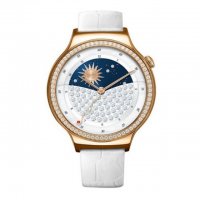 华为WATCH智能手表 女表 运动手表 智能手环 电话手表 白色鳄鱼纹牛皮表带（玫瑰金）