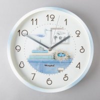 仿蓝白云石纹 ABS 田园创意座钟台钟 QG1204