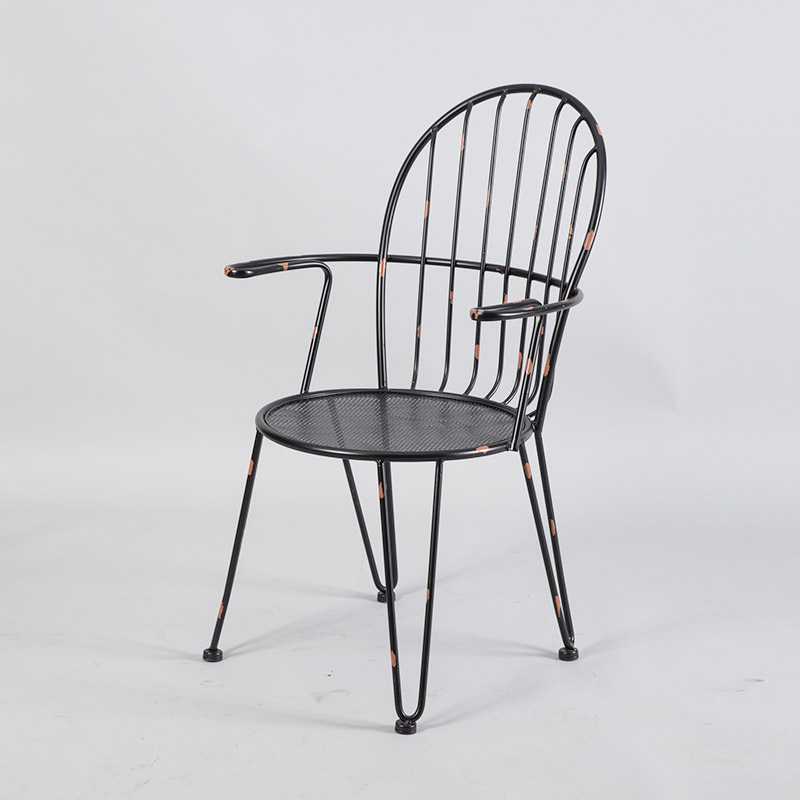 黑色铁艺椅子2