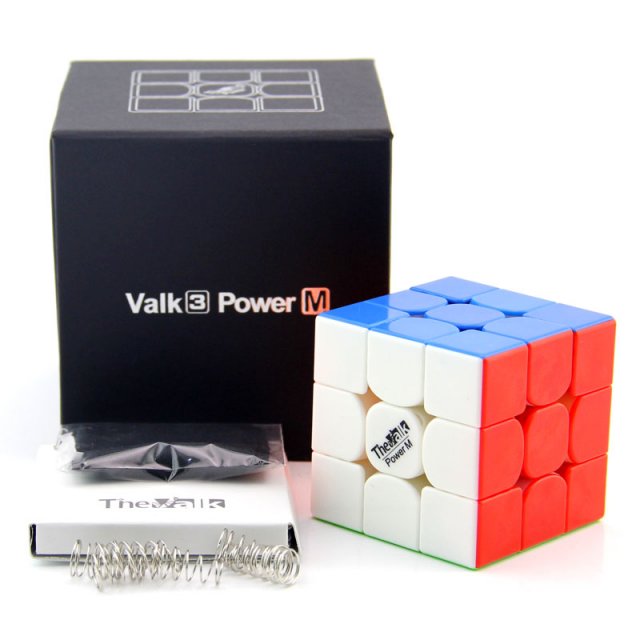 奇艺魔方格valk3 powerM 磁力版三阶魔方黑色 专业比赛主力3阶