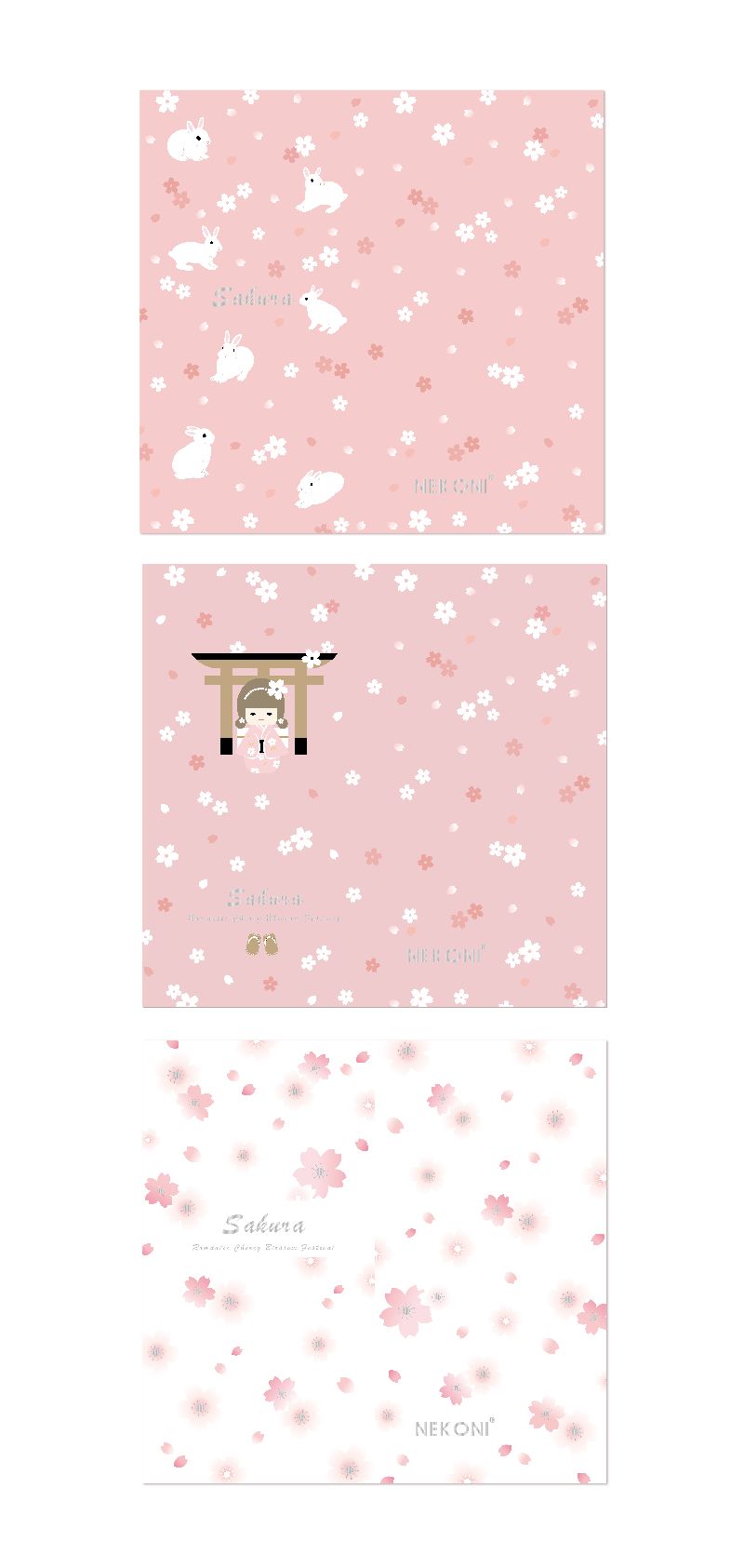 NEKONI Original Design Sakura notebook