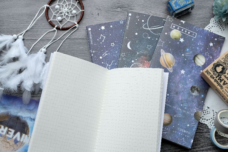 NEKONI Original Design starry milky way notebook